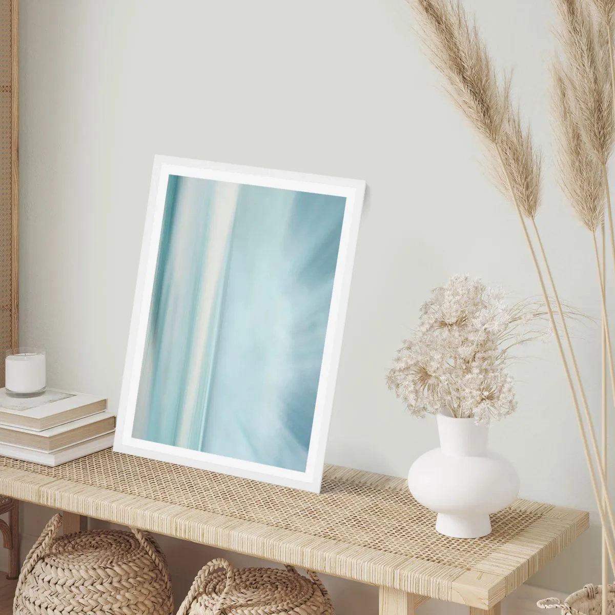 Affisch i vit ram - Fred hela vägen till horisonten - 40x50 cm