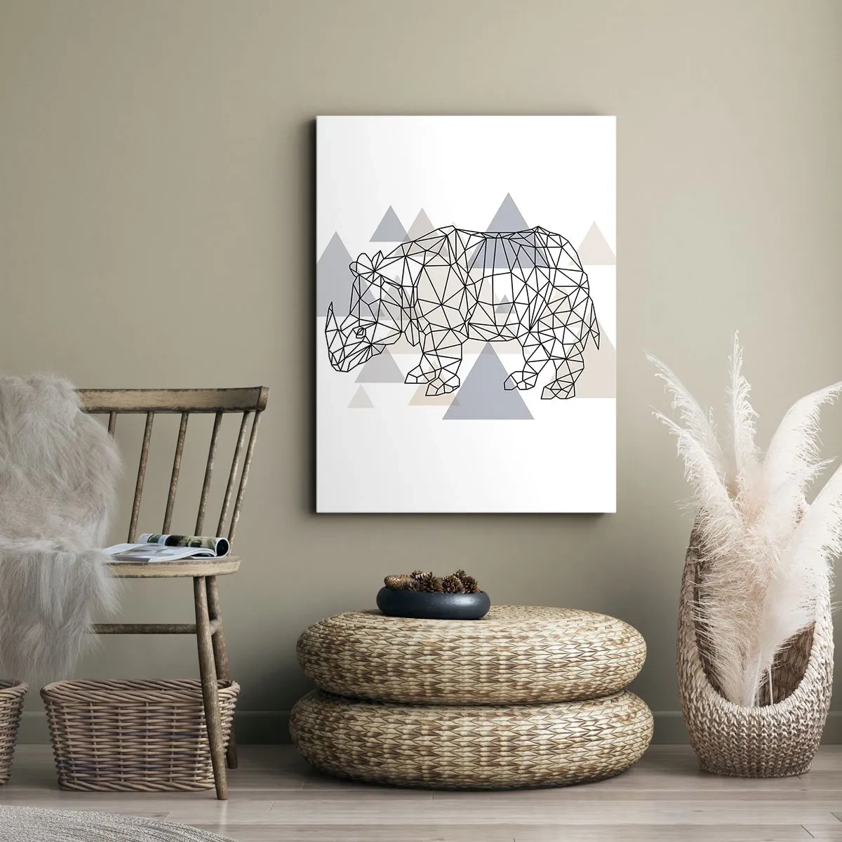 Canvastavla - Bild på duk - Kraftens struktur - 55x100 cm