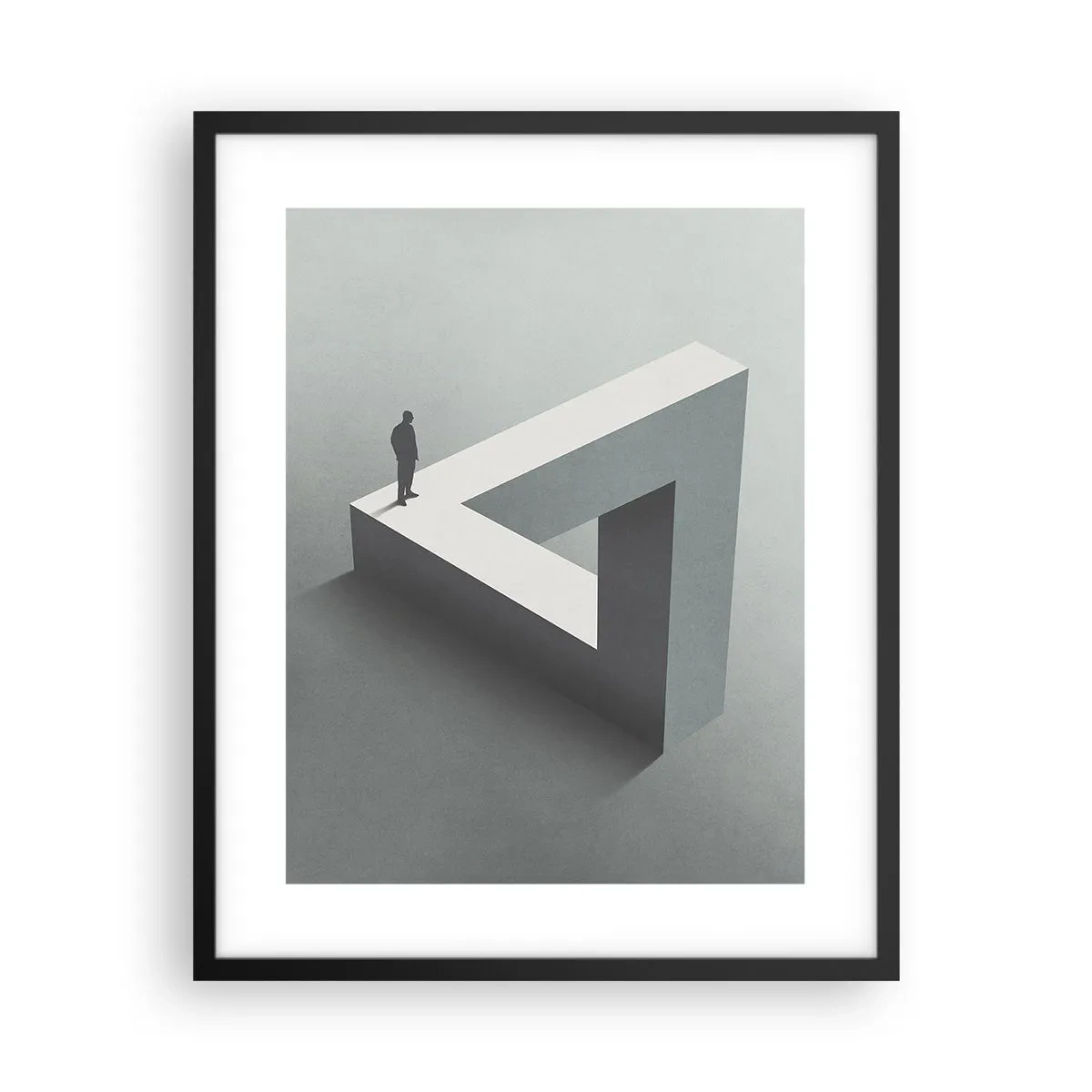 Affisch i svart ram - Och ändå möjligt - 40x50 cm