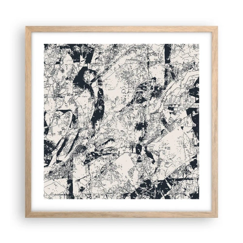 Affisch i ram av ljusek - Motsatsernas interpenetration - 50x50 cm