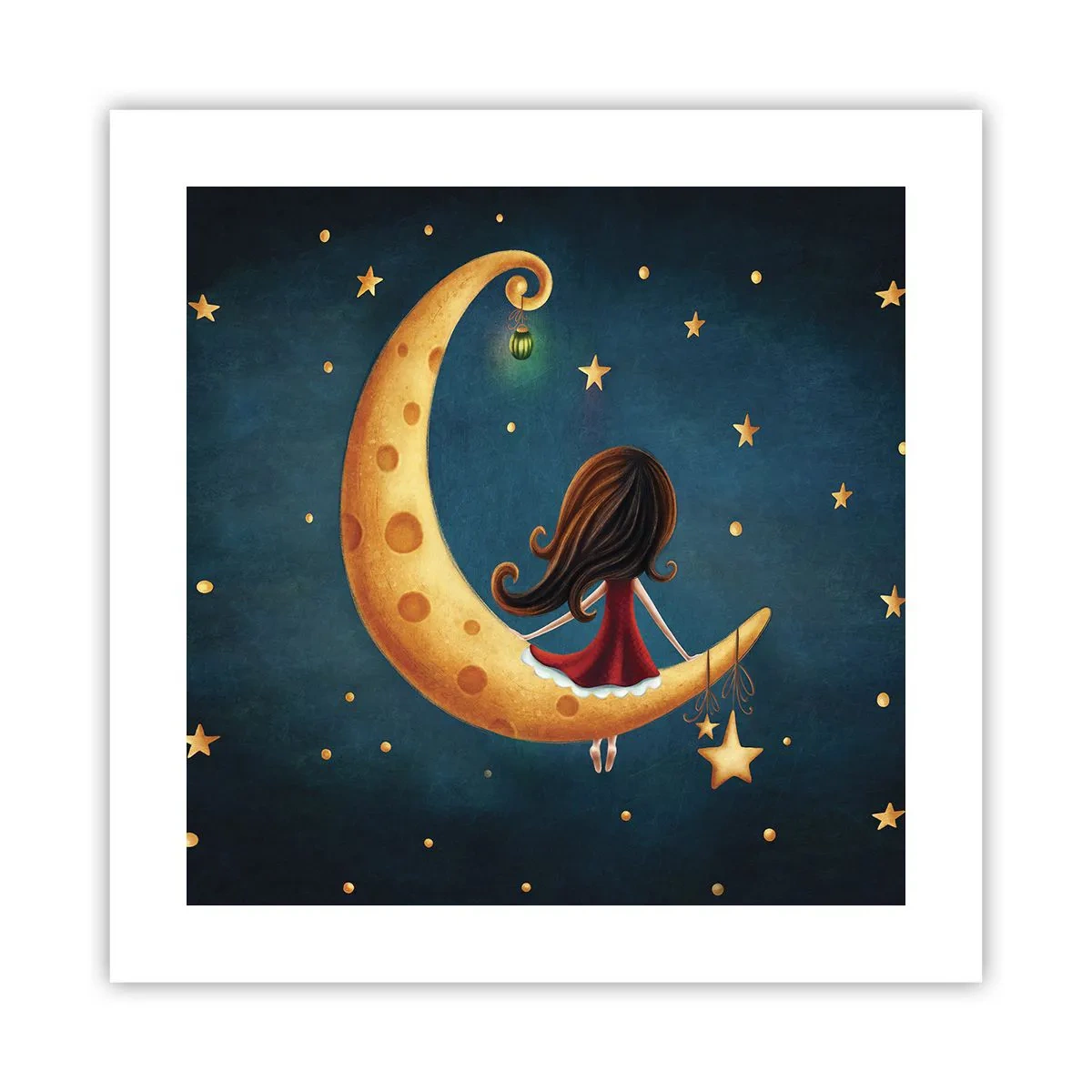 Affisch - En gång i tiden... - 40x40 cm