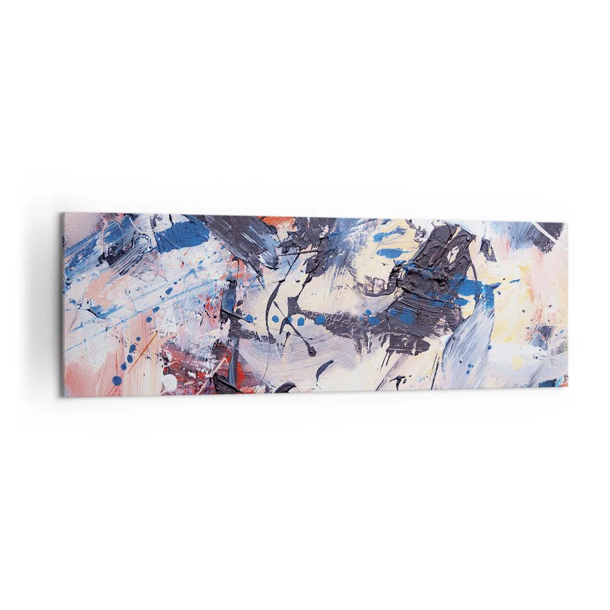 Canvastavla - Bild på duk - Abstraktionen galna dans - 160x50 cm