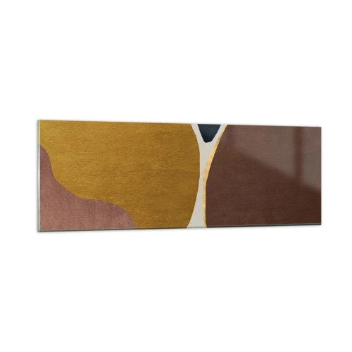 Glastavla - Bild på glas - Abstraktion - en plats i rymden - 90x30 cm