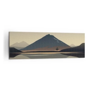 Canvastavla - Bild på duk - Spegelbild - 160x50 cm