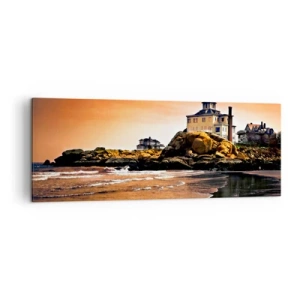Canvastavla - Bild på duk - Västkustens elegans - 140x50 cm