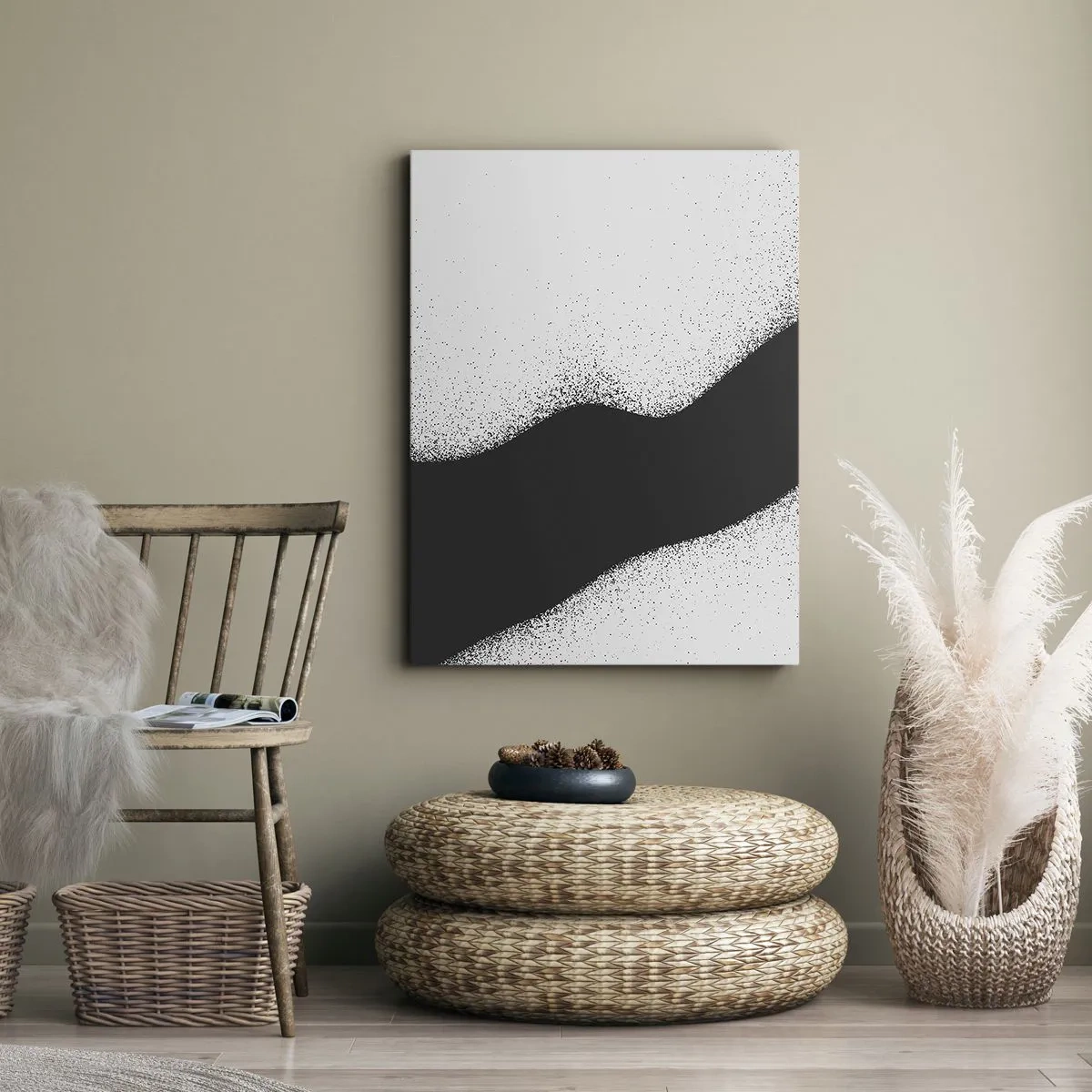 Canvastavla - Bild på duk - Flytande balans - 50x70 cm