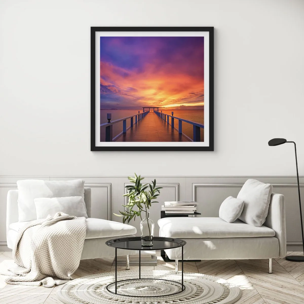 Affisch i svart ram - Utan ände - 60x60 cm