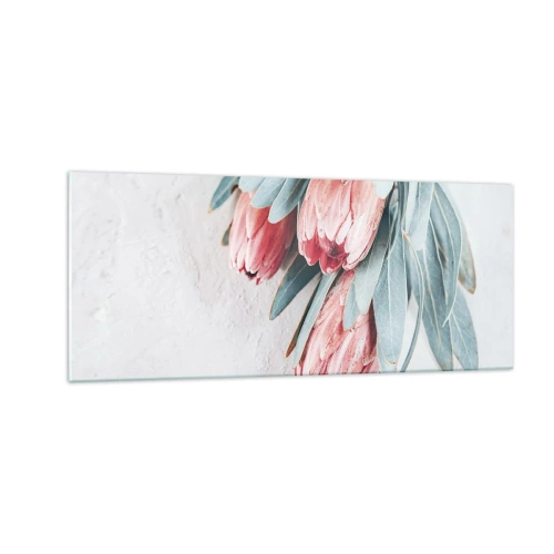 Glastavla - Bild på glas - Generad av sin skönhet - 100x40 cm