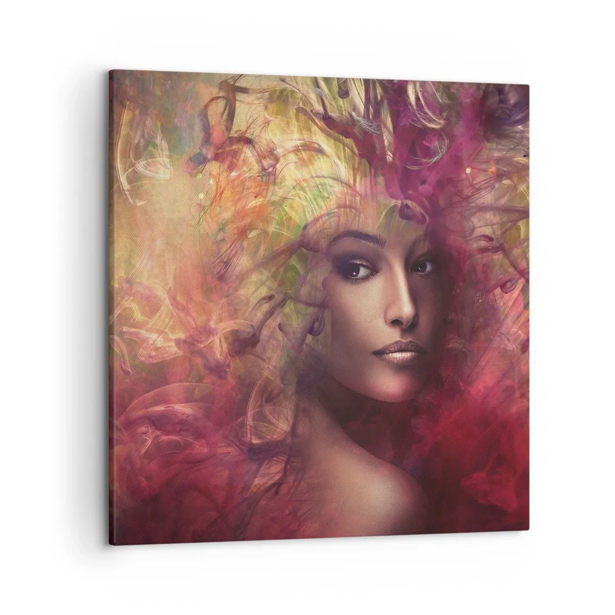 Canvastavla - Bild på duk - Här är jag! - 50x50 cm