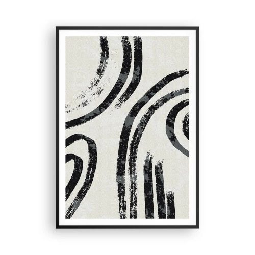 Affisch i svart ram - Halvstoppad - 70x100 cm