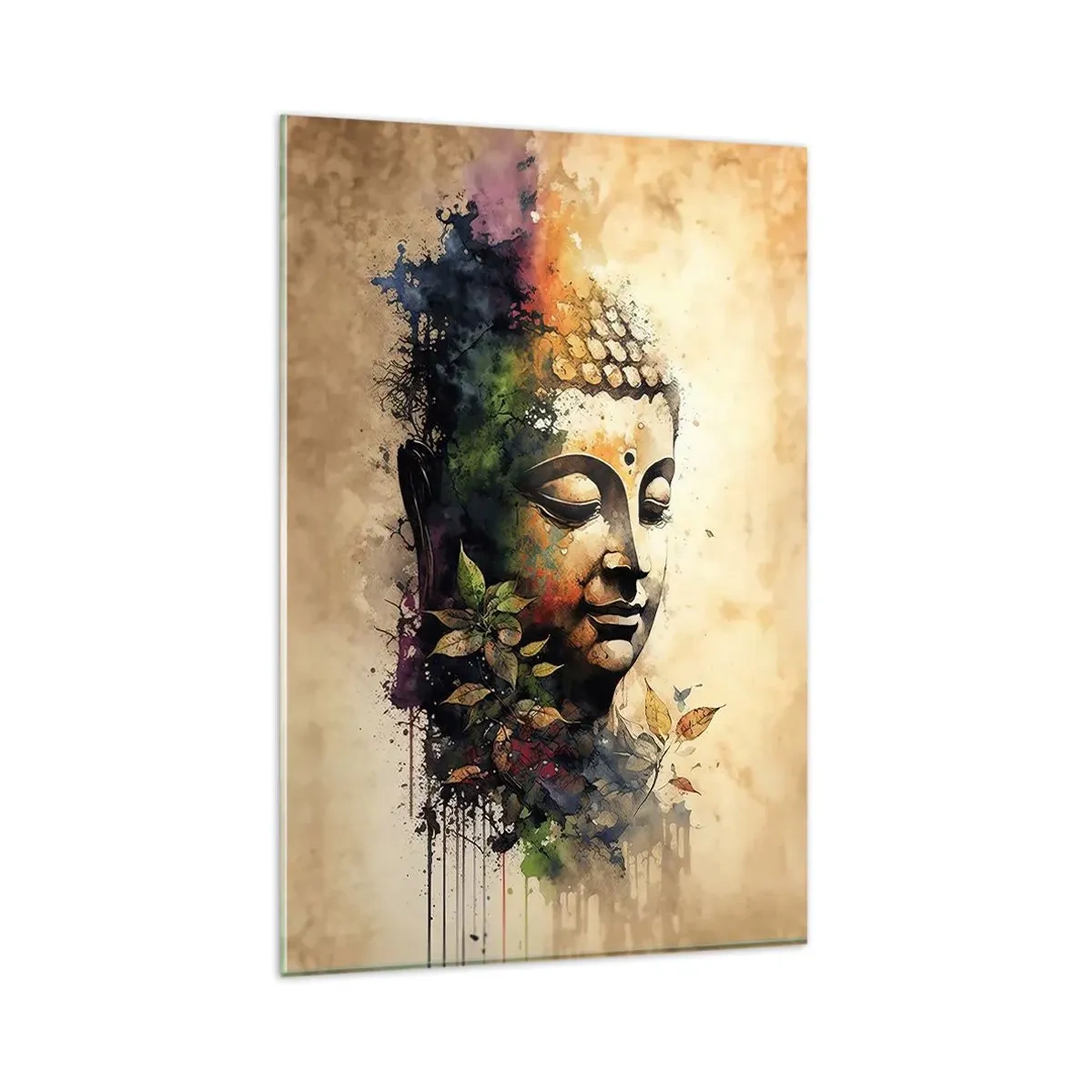 Glastavla - Bild på glas - Namaste! - 80x120 cm