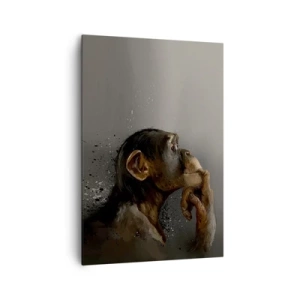 Canvastavla - Bild på duk - Säkert en tänkare - 70x100 cm