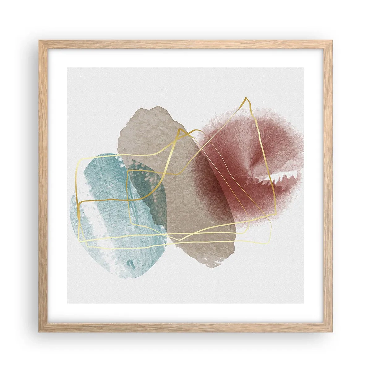 Affisch i ram av ljusek - Rummets pärlor - 50x50 cm