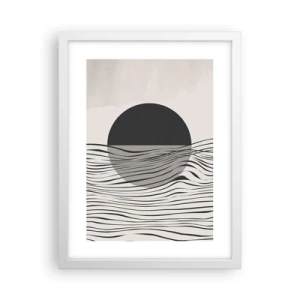 Affisch i vit ram - Halvdan komposition - 30x40 cm