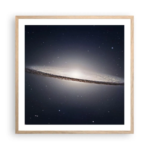 Affisch i ram av ljusek - En gång i en galax långt, långt borta.... - 60x60 cm