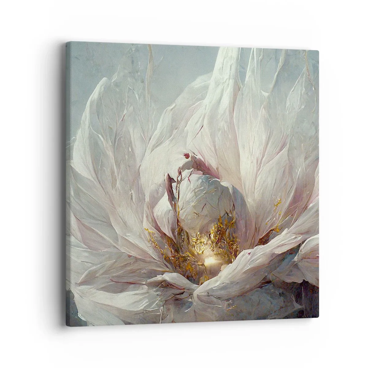 Canvastavla - Bild på duk - Blommar en gång på hundra år - 40x40 cm