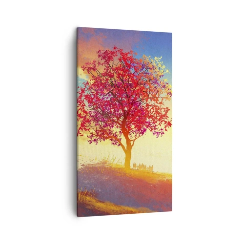 Canvastavla - Bild på duk - Pilgrim i målet - 45x80 cm