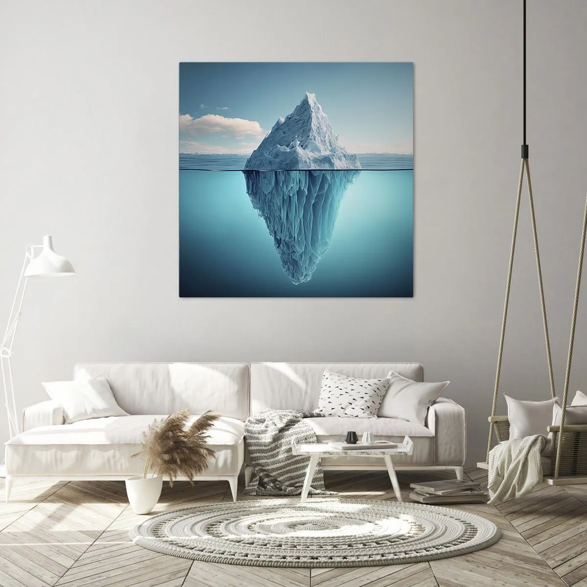 Canvastavla - Bild på duk - Isdrottning - 30x30 cm