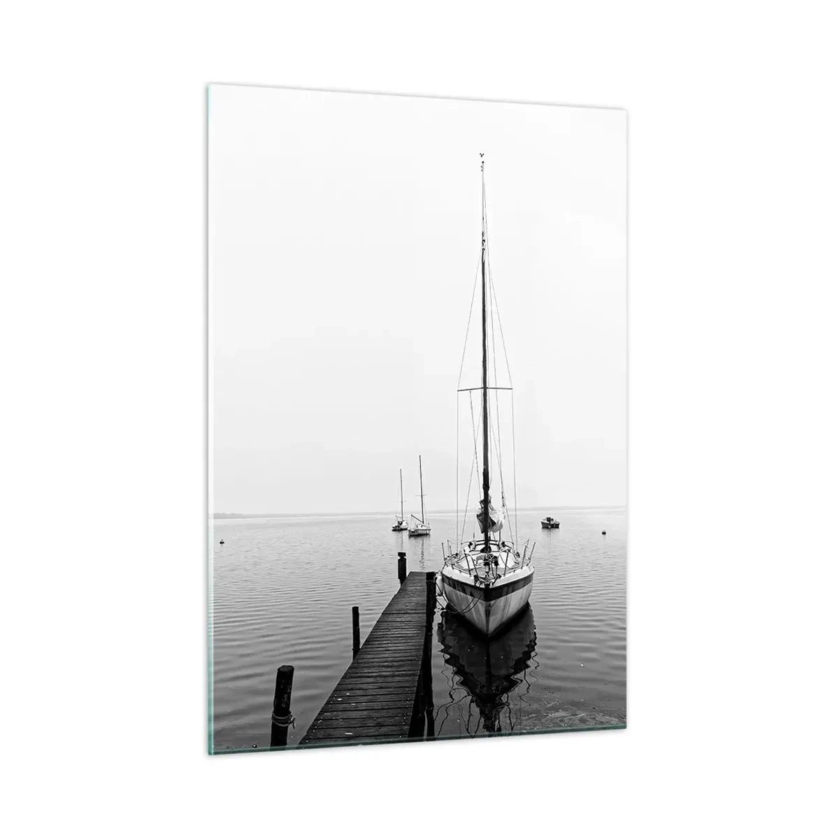 Glastavla - Bild på glas - Redo att ge sig iväg - 50x70 cm