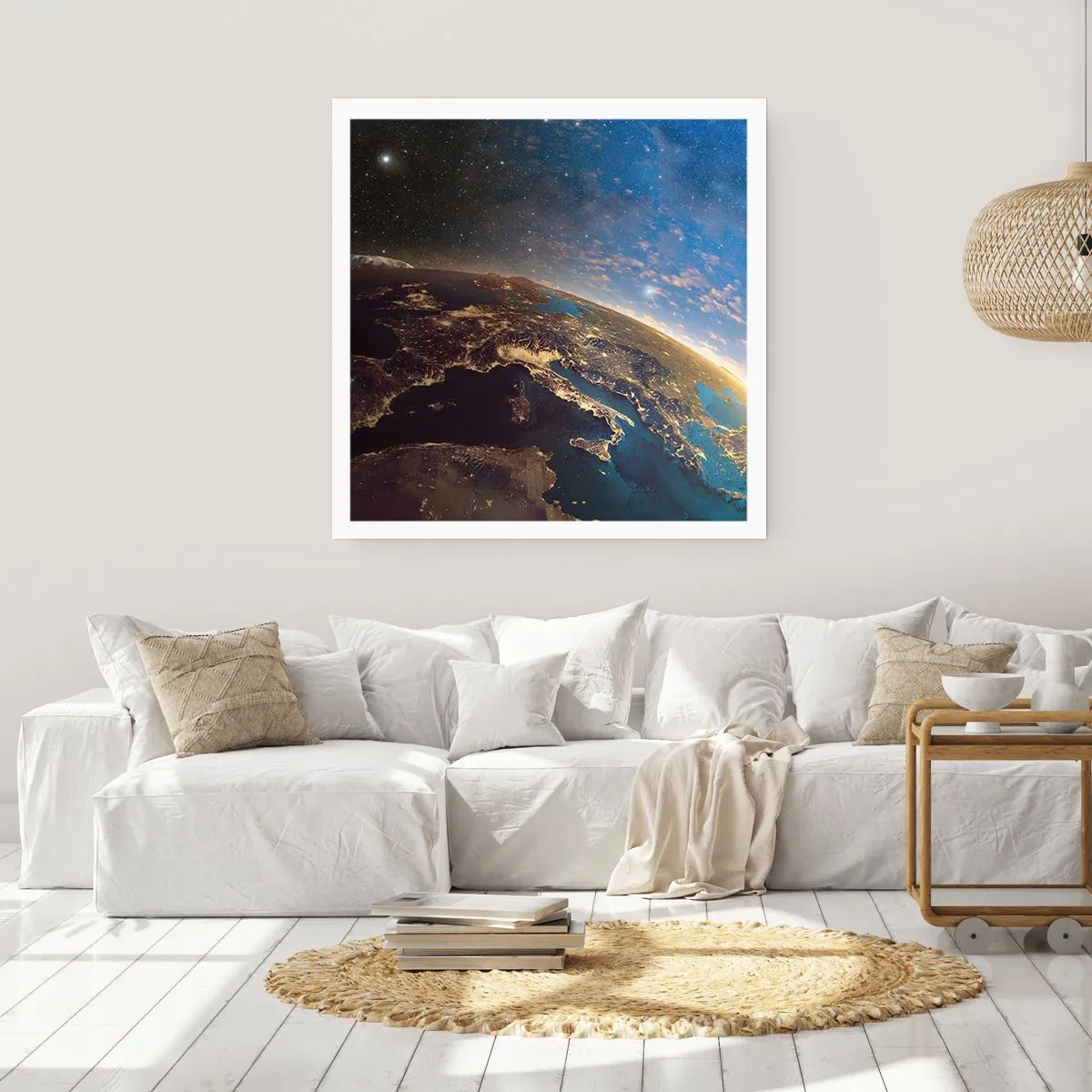 Affisch - Låt oss titta på varandra på avstånd - 60x60 cm