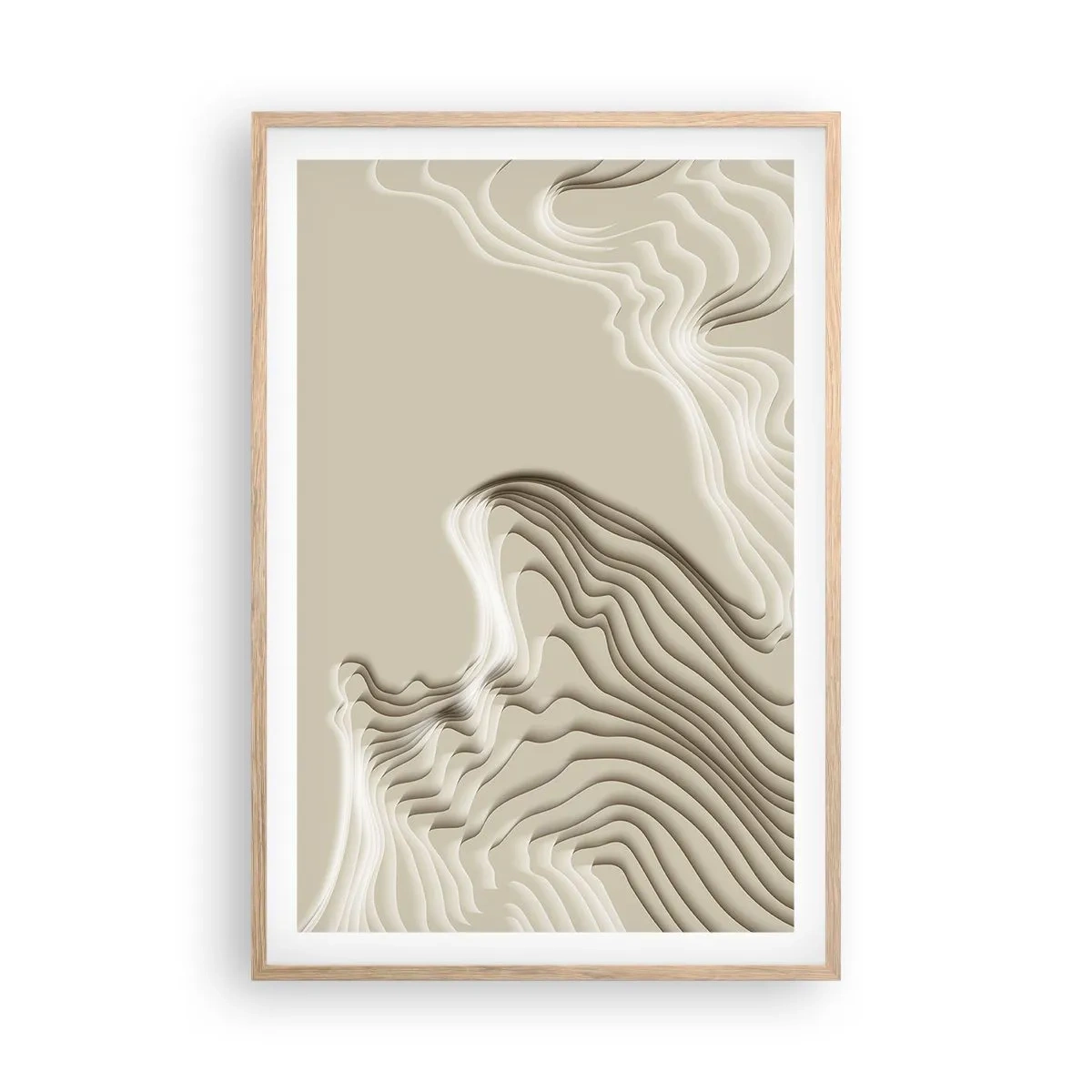 Affisch i ram av ljusek - Konstens topografi - 61x91 cm