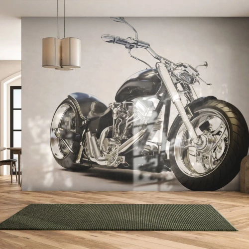 Fototapet Premium Sand - Kraft med karaktär - Bil, Motorcykel, Resa - 250x175 cm