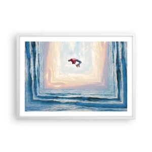 Affisch i vit ram - Till en annan dimension - 70x50 cm