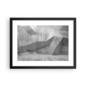 Affisch i svart ram - En riktig utmaning - 40x30 cm