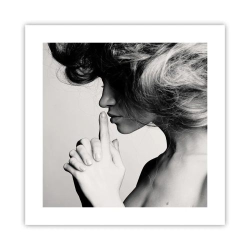 Affisch - Lyssnar på sig själv - 40x40 cm