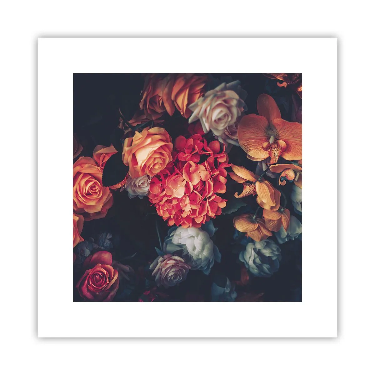 Affisch - Som hos de holländska mästarna - 30x30 cm