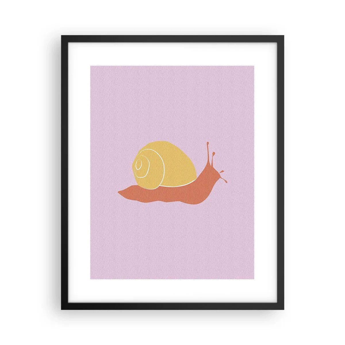 Affisch i svart ram - Det är ingen brådska - 40x50 cm