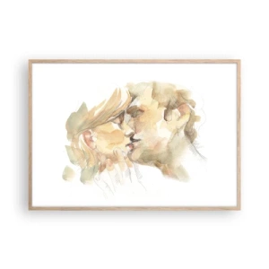 Affisch i ram av ljusek - Upphittad hälft? - 100x70 cm