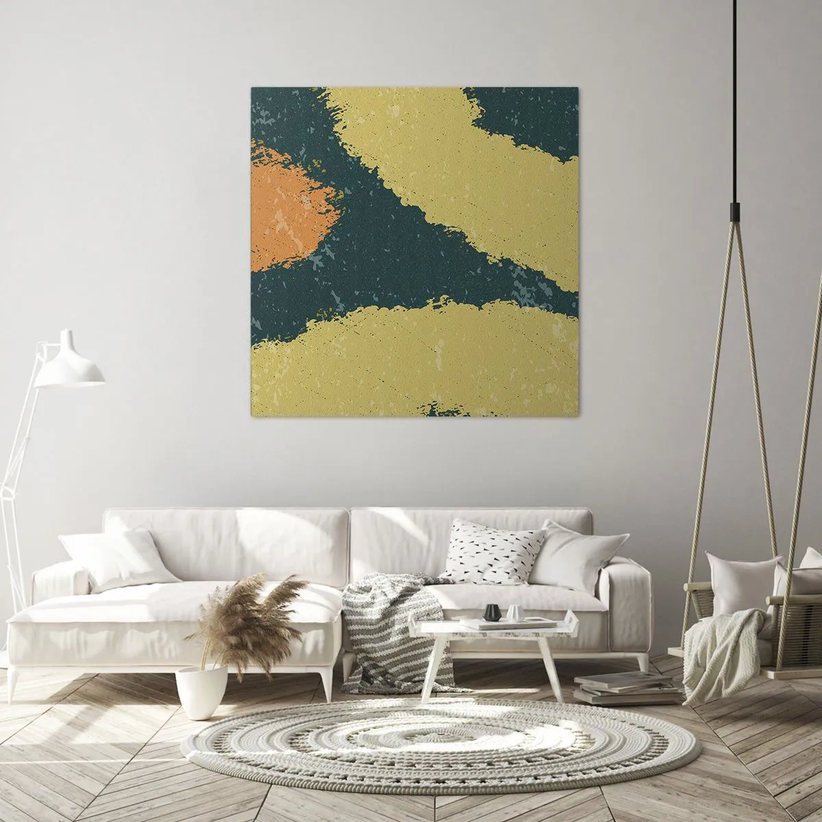 Canvastavla - Bild på duk - Abstraktion - i slow motion - 30x30 cm