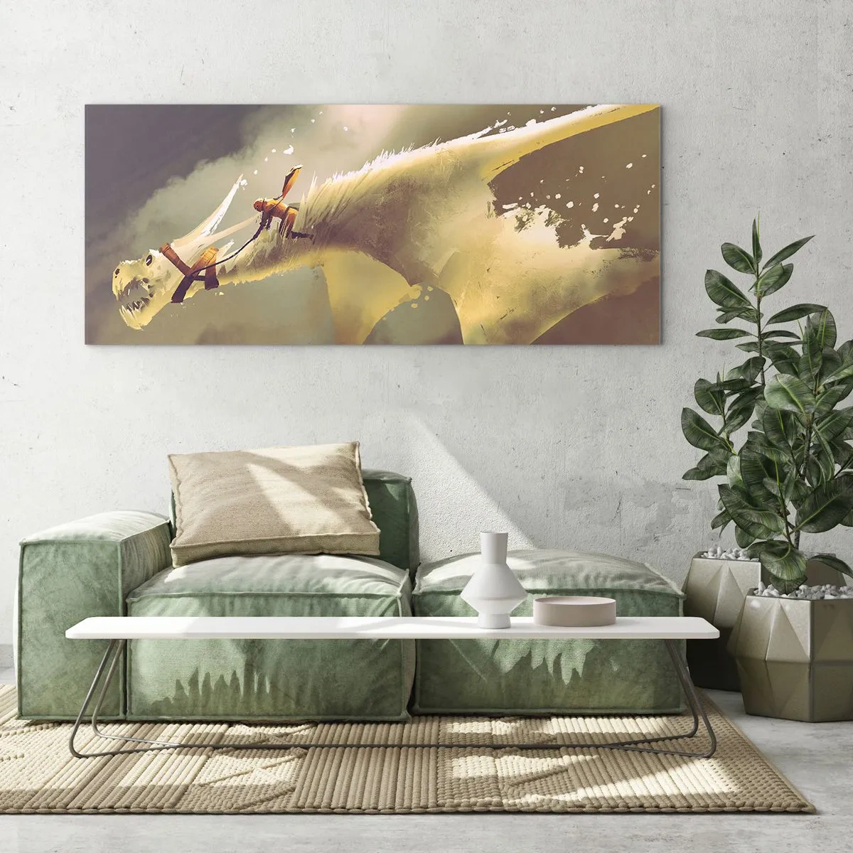 Glastavla - Bild på glas - Rädda världen - 100x40 cm