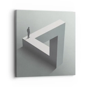 Canvastavla - Bild på duk - Och ändå möjligt - 30x30 cm