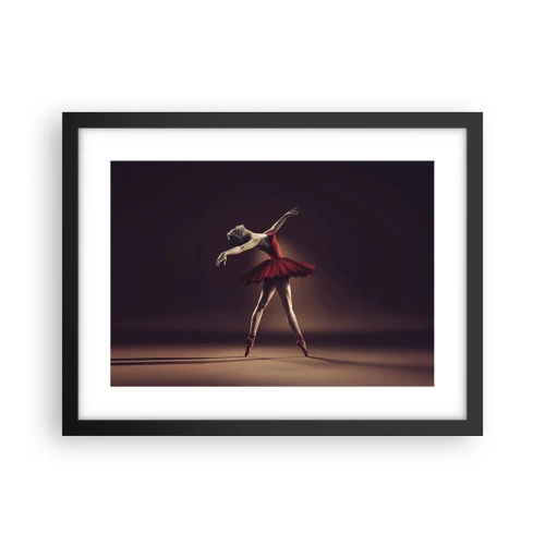 Affisch i svart ram - Prima ballerina - 40x30 cm