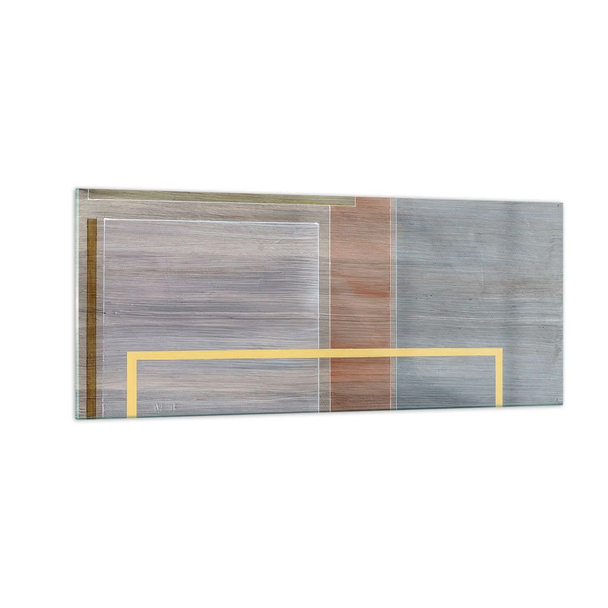 Glastavla - Bild på glas - Rakt och lugnt - 100x40 cm