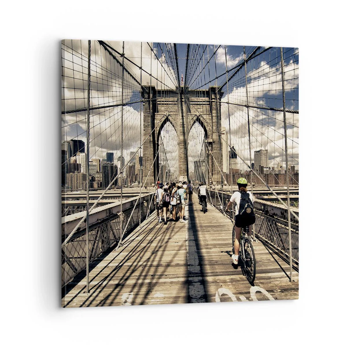 Canvastavla - Bild på duk - Direkt till stadens kärna - 60x60 cm