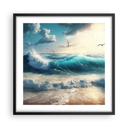 Affisch i svart ram - Ljuder endast för dig - 50x50 cm