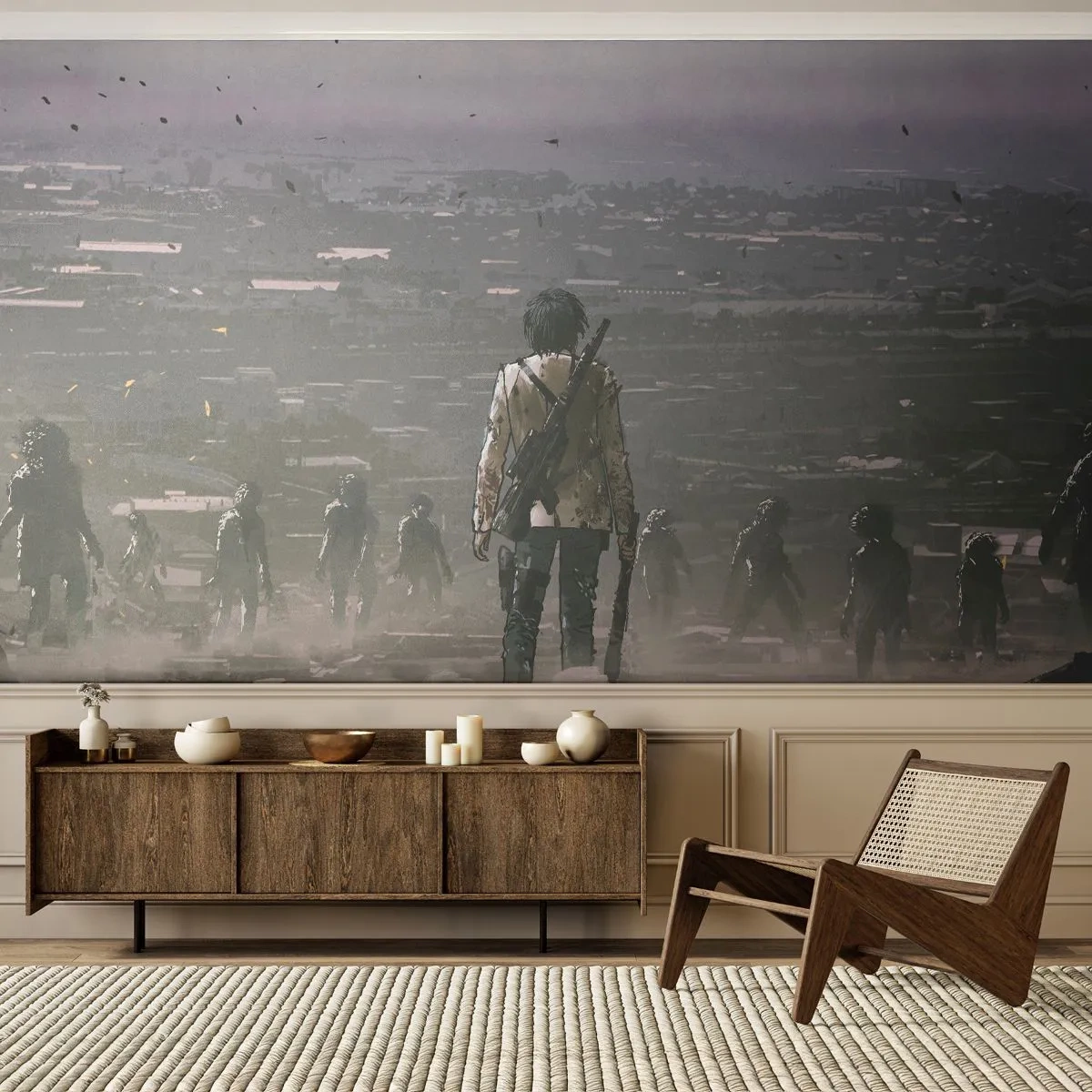 Fototapet Premium Sand - Den siste rättvise? - Abstraktion, Fantasi, Armé - 500x350 cm