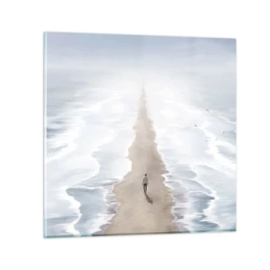 Glastavla - Bild på glas - Ljus framtid - 70x70 cm