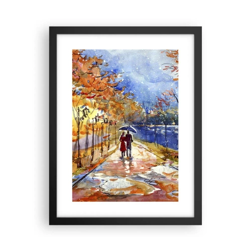 Affisch i svart ram - Tillsammans mot tidens gräns - 30x40 cm