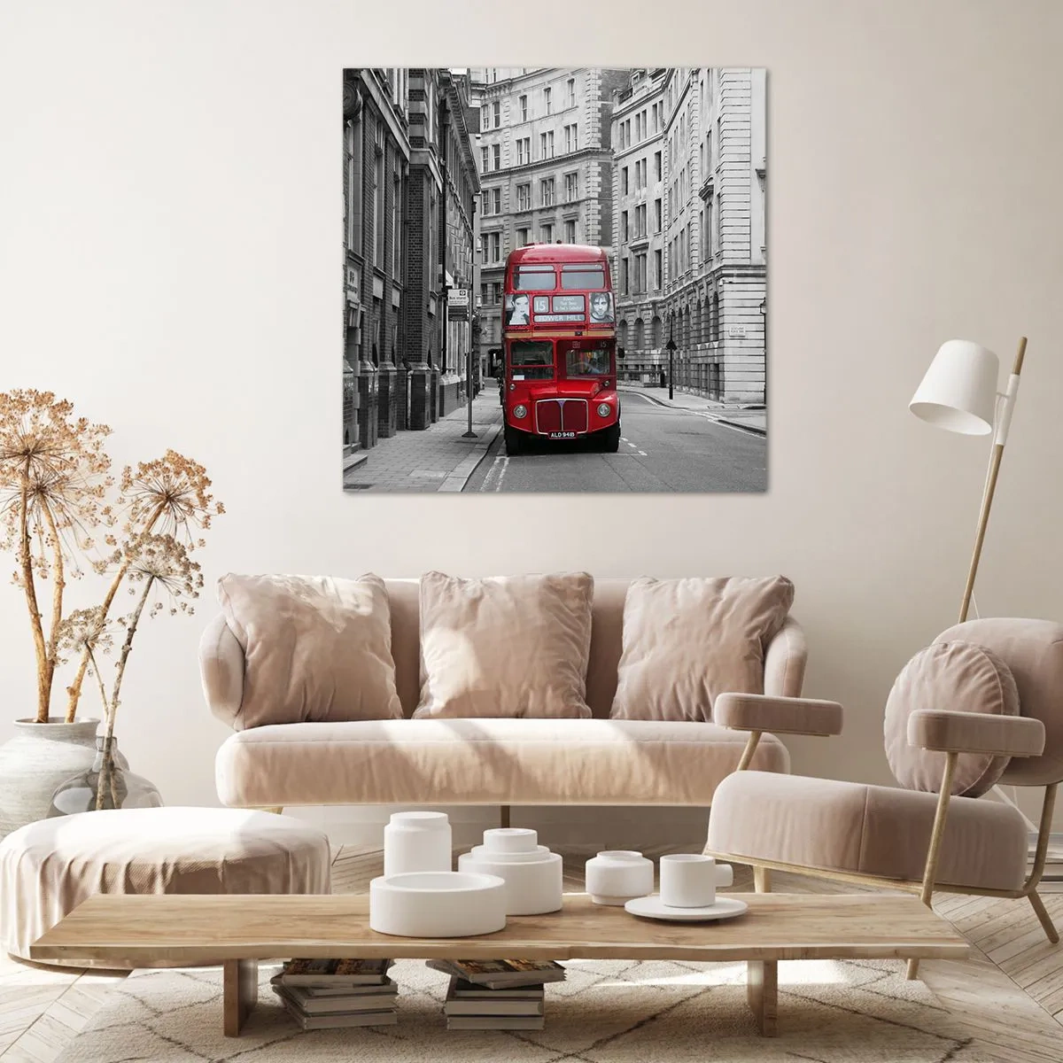 Canvastavla - Bild på duk - Vardagen behöver inte vara grå - 60x60 cm