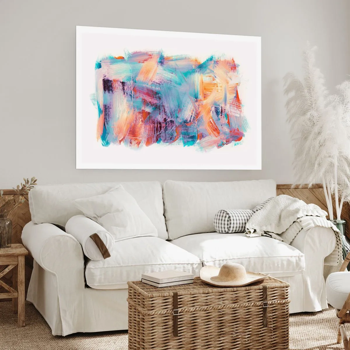 Affisch - Färgglad röra - 70x50 cm