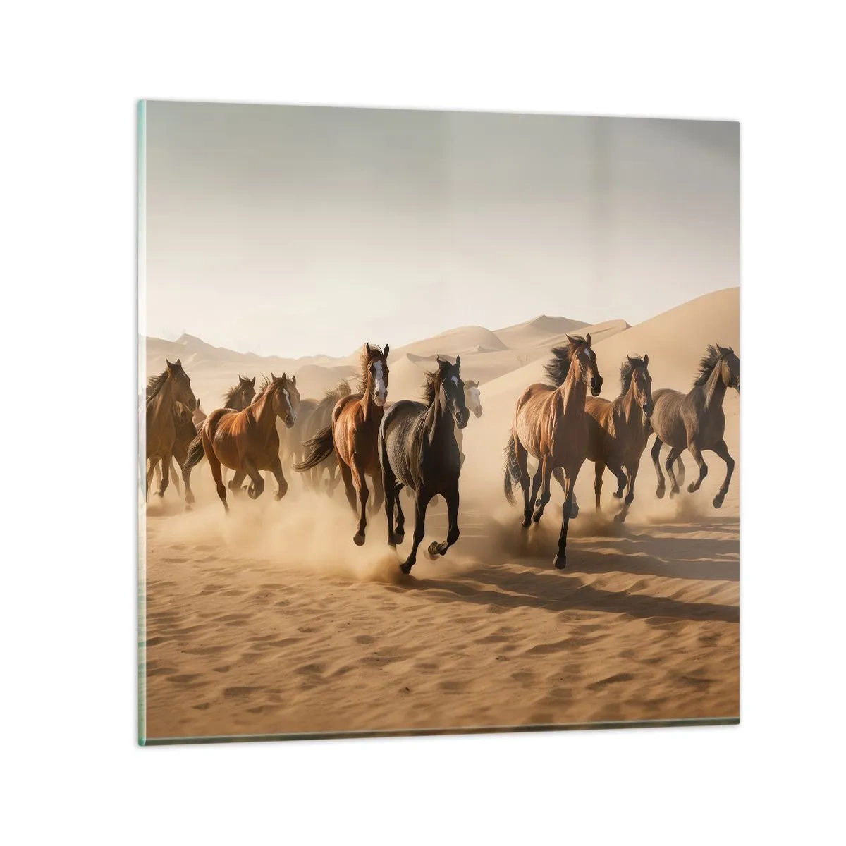 Glastavla - Bild på glas - Fri som vinden - 50x50 cm