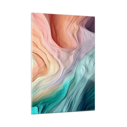 Glastavla - Bild på glas - Regnbågsvåg - 50x70 cm