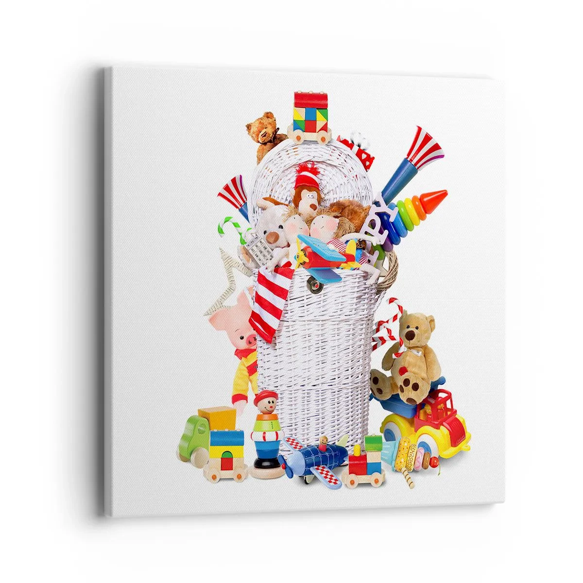 Canvastavla - Bild på duk - Småttingens skatter - 40x40 cm