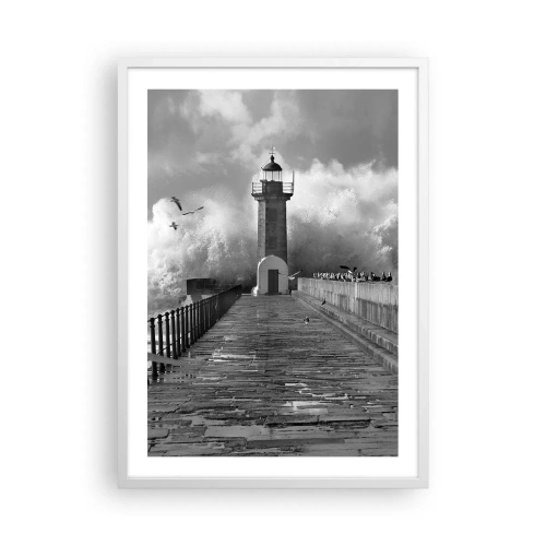 Affisch i vit ram - Orädd - 50x70 cm