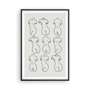 Affisch i svart ram - Endast Venus - 61x91 cm