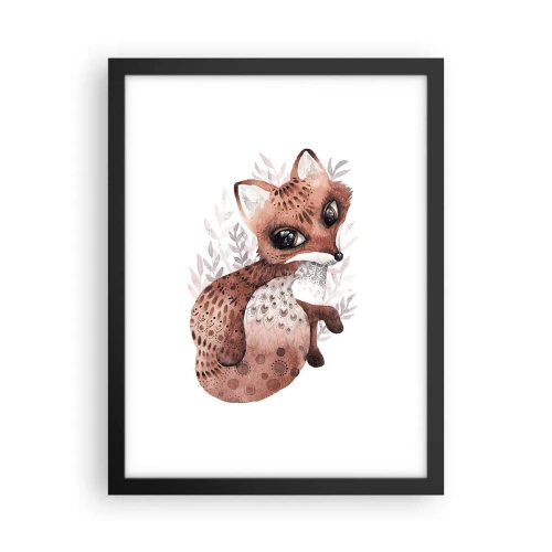 Affisch i svart ram - Bara älska - 30x40 cm